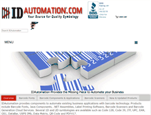 Tablet Screenshot of idautomation.com